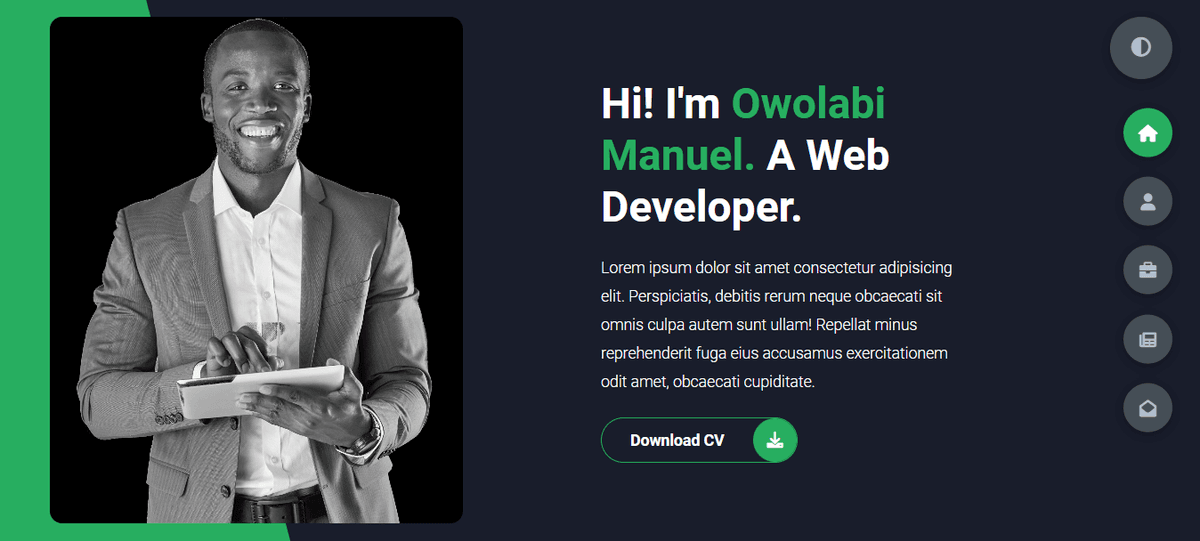 A Portfolio Template